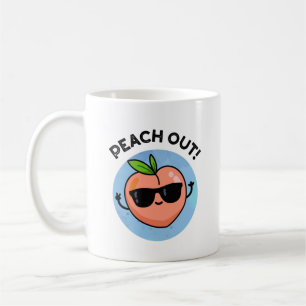 Peach Out Funny Fruit Pub Kaffeetasse