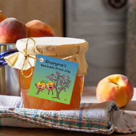 Peach Pals Funny Cartoon Jam Pie und mehr Geschenkanhänger