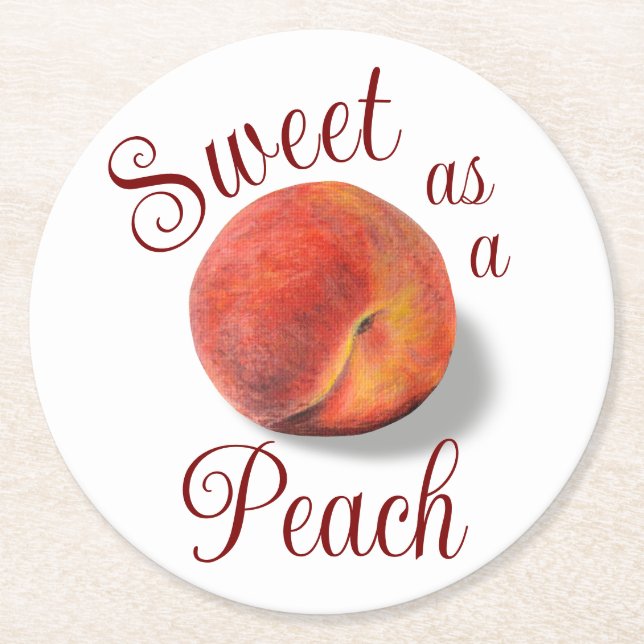 Peach Paper Untersetzer (Vorderseite)