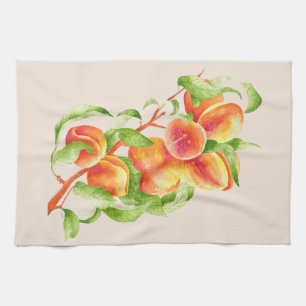 "Peach Paradise" auf einem Küchentuch
