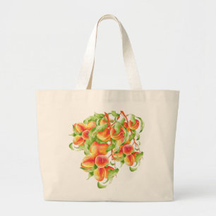 'Peach Paradise' auf einer Jumbo-Tasche Jumbo Stoffbeutel