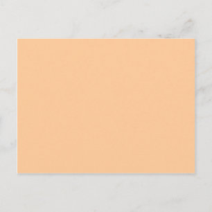 Peach Pastel Orange Solid Color Postkarte