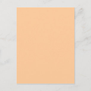 Peach Pastel Orange Solid Color Postkarte