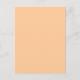Peach Pastel Orange Solid Color Postkarte