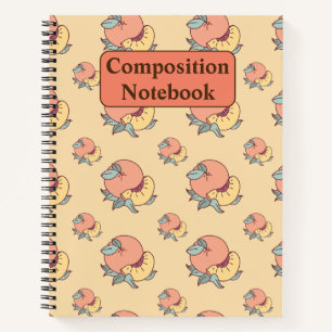 Peach Pattern-Notebook Notizbuch