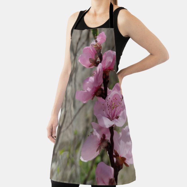 Peach petal flower apron schürze (InSitu)