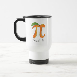 Peach Pi Niedlich Mathe Pi Day Coffee Travel Mug Reisebecher