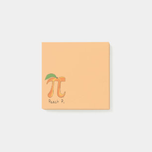 Peach Pi Niedlich Mathematik Pi Tagesanweisungen Post-it Klebezettel