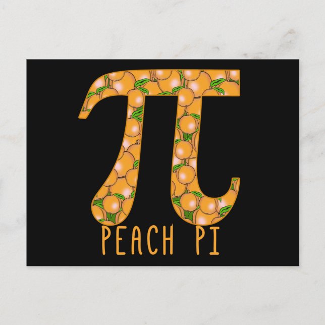 Peach Pi Postkarte (Vorderseite)