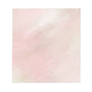 Peach Pink Blush Gefärbte Krawatte Notizblock