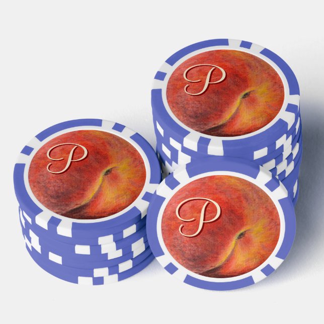 Peach Poker Chips (Stapel)
