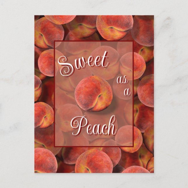 Peach Postcard Postkarte (Vorderseite)