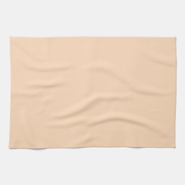 Peach Puff Solid Color Geschirrtuch (Horizontal)