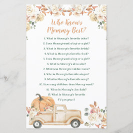 Peach Pumpkin Rustic Truck, der Mommy Best kennt