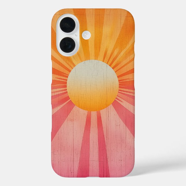 Peach Radiation Phone Case (Rückseite)
