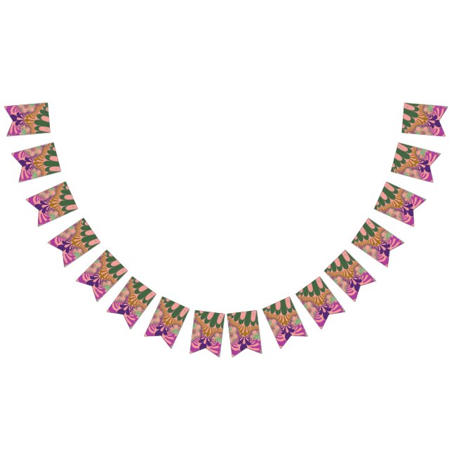 Peach Rainbow Mod Party Bunt Banner (Alle)