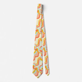Peach Rainbows Without Unicorns Trendy Neck Tie Krawatte