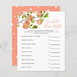 Peach Räte den Preis Richtige Baby Dusche Spiel