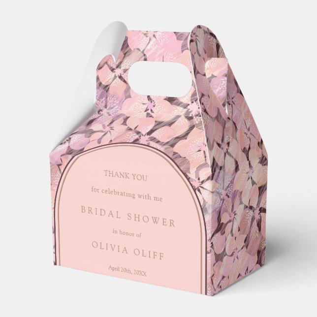 Peach Romance Brautparty Geschenkschachtel (Vorderseite)