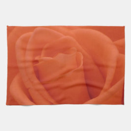 Peach Rose Floral Image Küche Handtuch