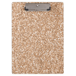 Peach Rose Gold Blush Glitzer Glitz        Klemmbrett