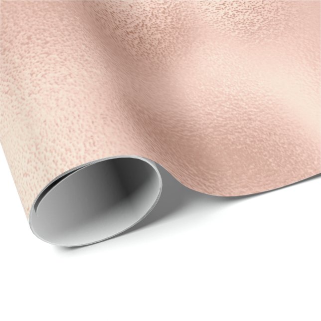 Peach Rose Gold Geschenkpapier (Rolleneckpunkt)