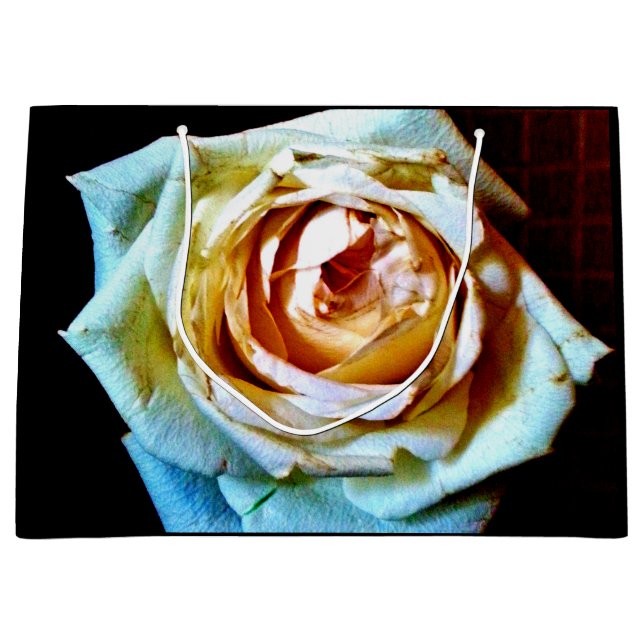 Peach-Rose Große Geschenktüte (Vorderseite)
