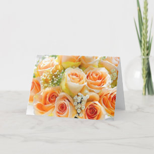 Peach Rose Hochzeiten Mitteilungskarten