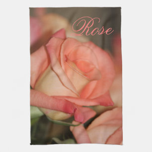 Peach Rose Küchentuch