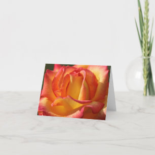 PEACH-ROSE-MITTEILUNGSKARTEN KARTE