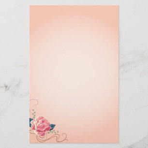 Peach-Rose-Stand Briefpapier