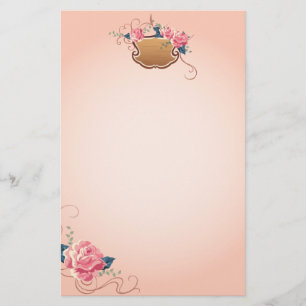 Peach-Rose-Stand Briefpapier