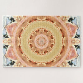 Peach Rosette Jigsaw Puzzle