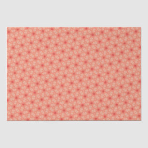 Peach Sacred Geometry Blume of Life Pattern Seidenpapier