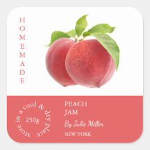 Peach Small Business Label
