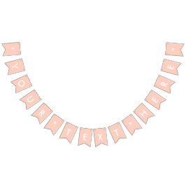 Peach Solid Color Anpassen Wimpelkette