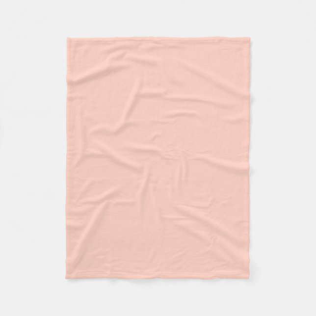 Peach Solid Color Fleecedecke (Vorderseite)
