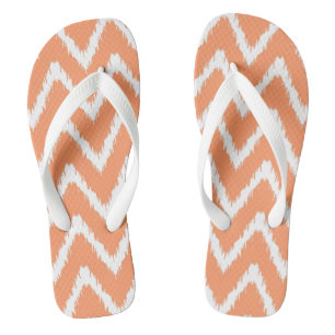 Peach Southern Hütte Chevrons Flip Flops