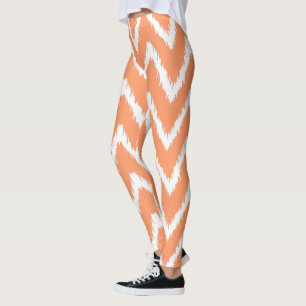 Peach Southern Hütte Chevrons Leggings