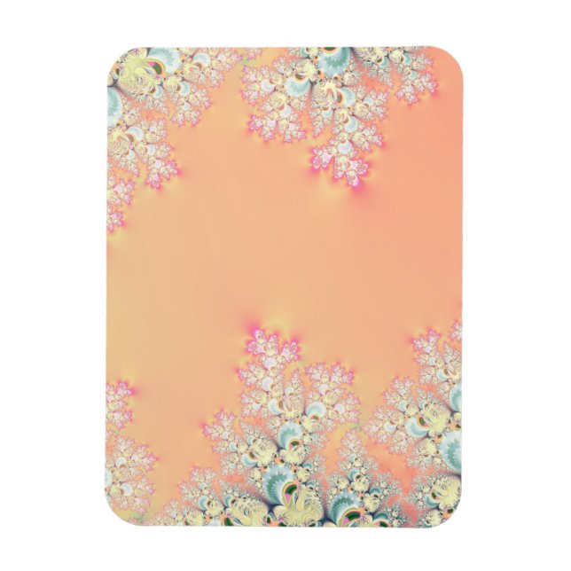Peach Spring Frost Fraktal Magnet (Vertikal)