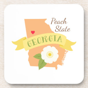 Peach Staat Getränkeuntersetzer