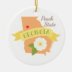 Peach State Keramik Ornament
