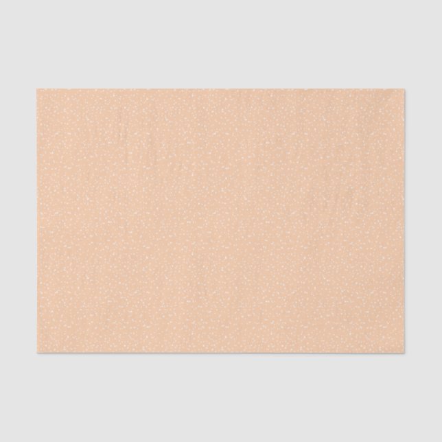 Peach Sugar Sprinkle Babydusche Seidenpapier (Vorderseite)