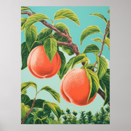 Peach Tree Poster
