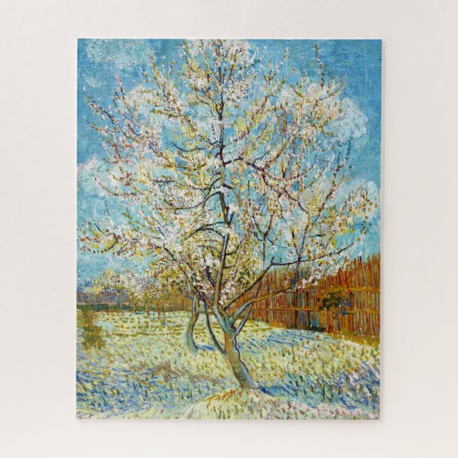 Peach Trees in Blossom Vincent Van Gogh lebendig Puzzle (Vertikal)