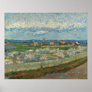 Peach Trees in Blossom von Van Gogh Poster
