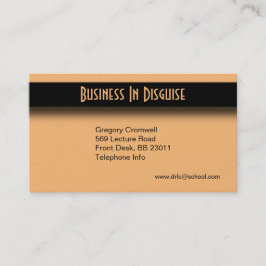 Peach Two Side Business Card Visitenkarte