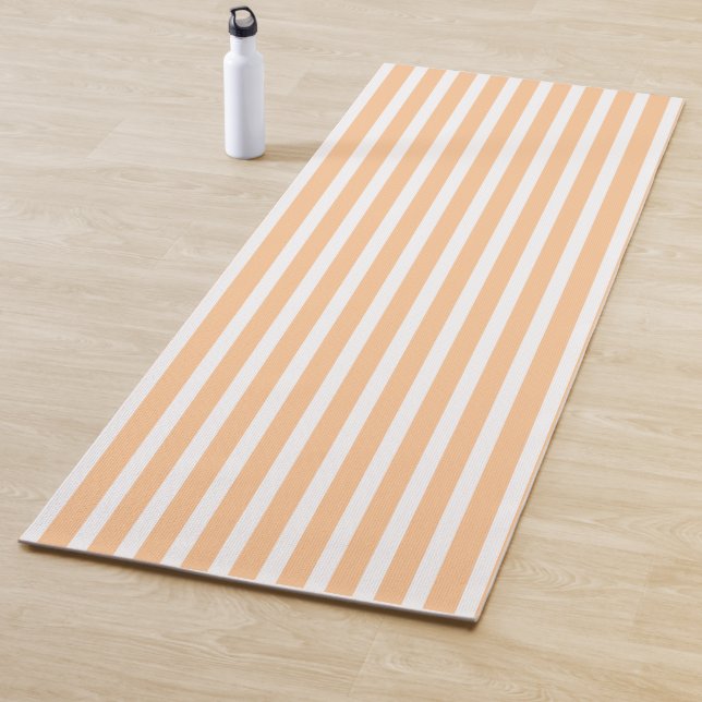 Peach  Vertical Stripped  Yogamatte (Beispiel)