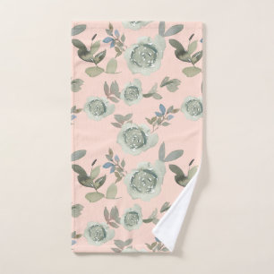 Peach Wassercolor Rosen Handtuch
