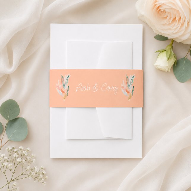 Peach Watercolor Wedly Band (Von Creator hochgeladen)